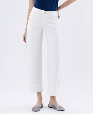 Dusty Pearl Barrel Jeans