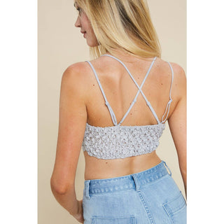 Double Strap Scalloped Lace Bralette