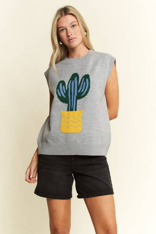 CACTUS SWEATER VEST
