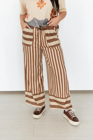 Brown/Tan Stripe Pant