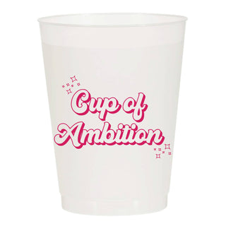 Cup Of Ambition Vintage Frosted Cups - Girls