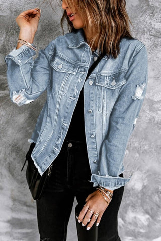 Lapel Denim Jacket
