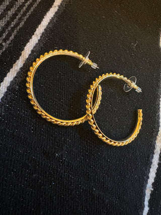 Textured Twist Earrings