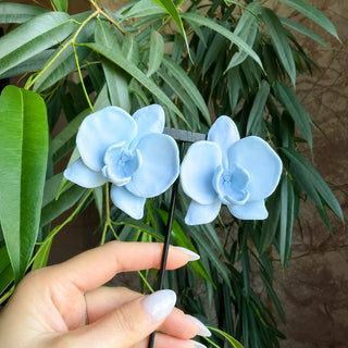 Orchid Baby Blue Earrings