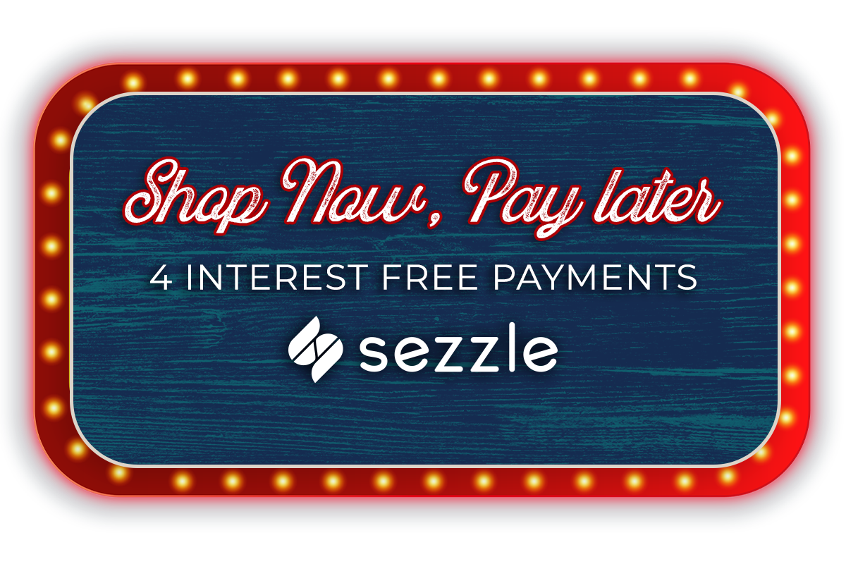 Shop now, pay later, 4 interest free payments. Sezzle 