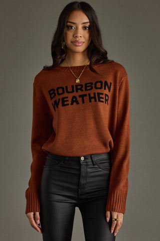 Rust & Black Bourbon Weather Sweater