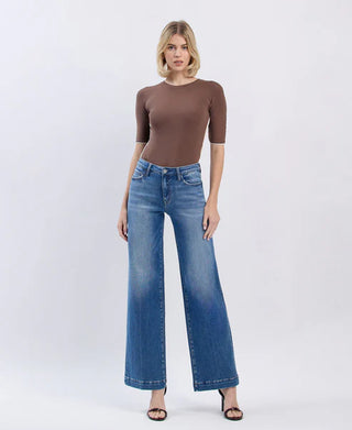 High Rise Wide Leg Trouser