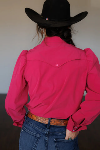 Hot Pink Rodeo Button Up