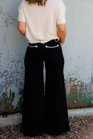 Black Wide Leg Trousers