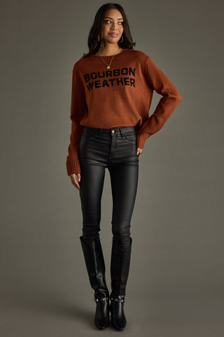 Rust & Black Bourbon Weather Sweater