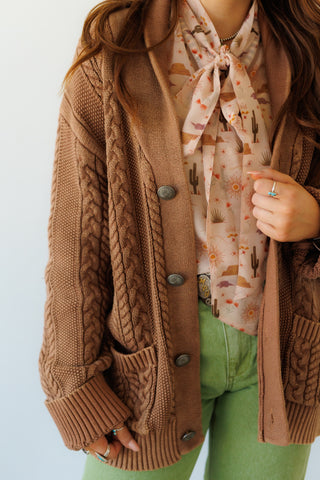 Corded Concho Cardigan