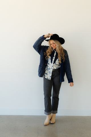 Corded Concho Cardigan