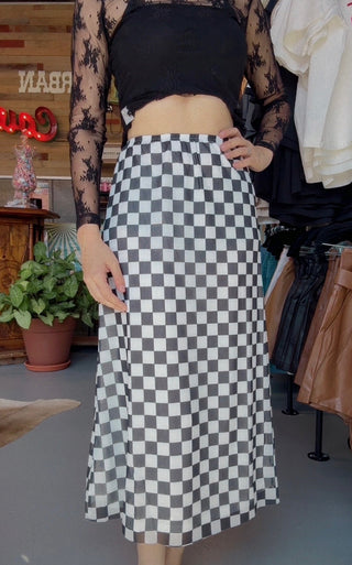 Checkered Skirt