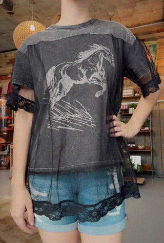 Wild Horse Tee Laceover