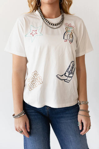 YEEHAW Stars Tee