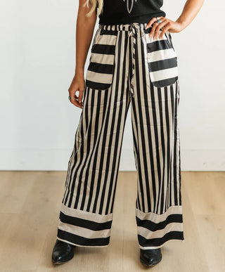 Satin Stripe Pant