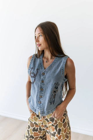 Roping Cowboy Vest