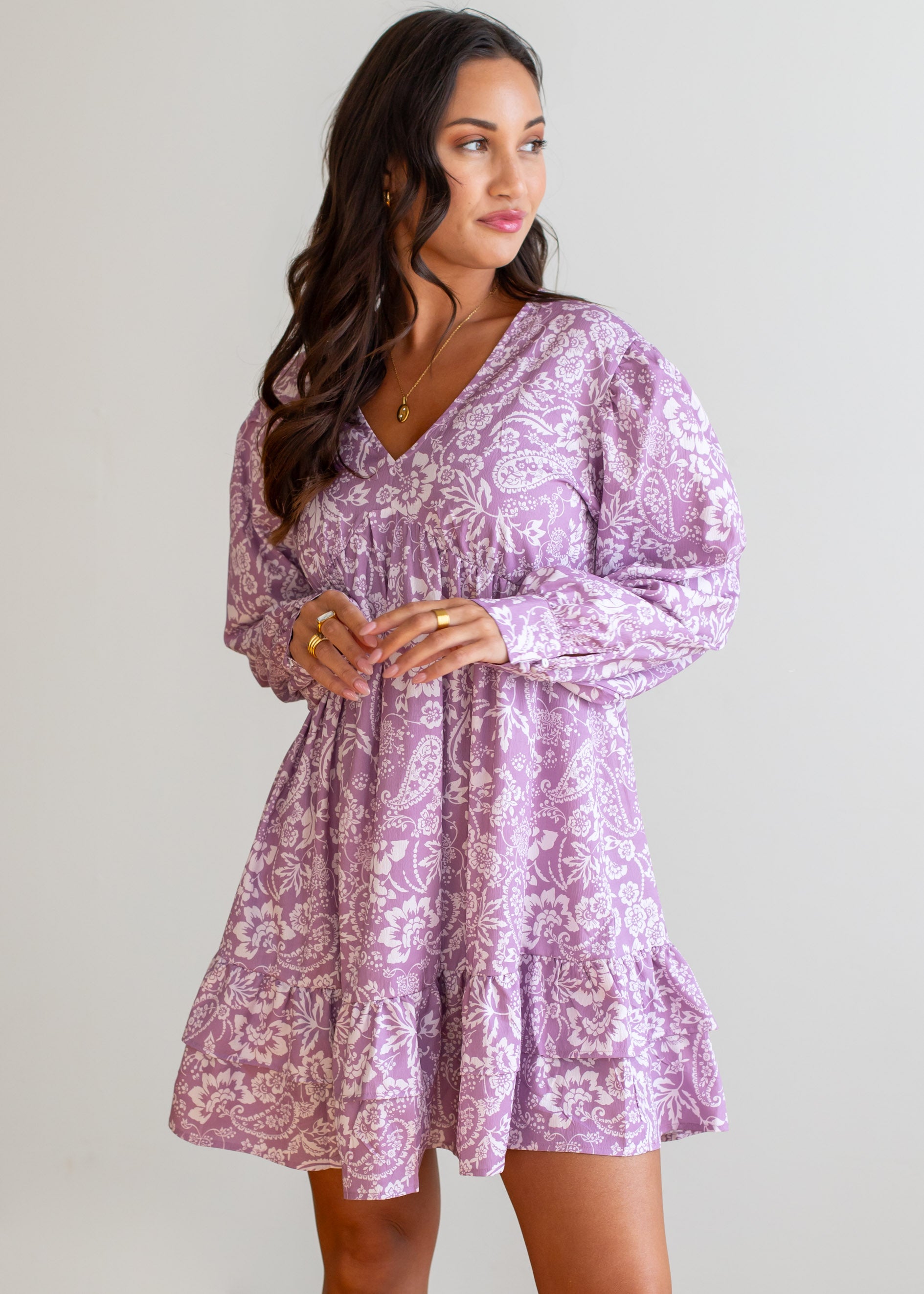Lovely Lilac Floral Dress