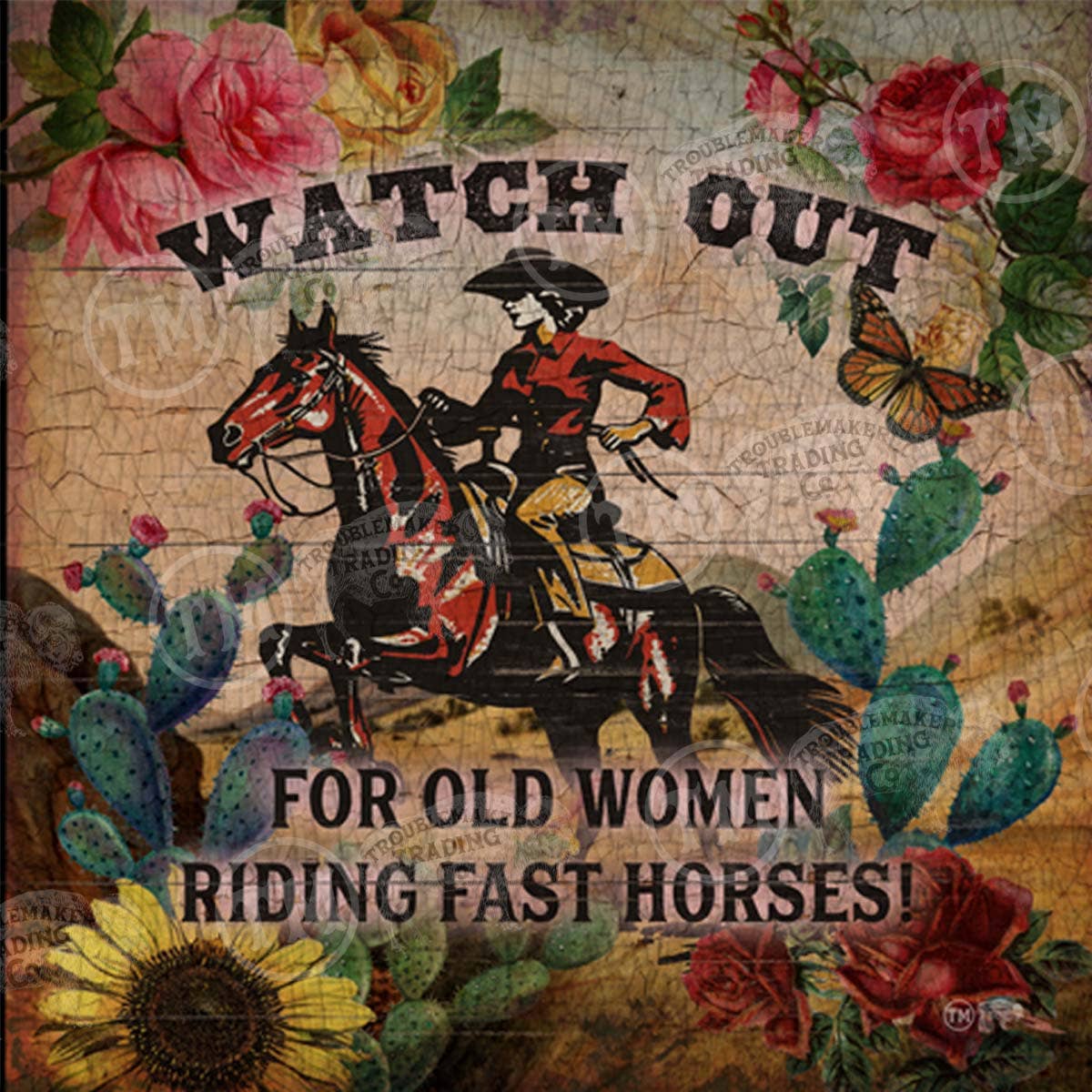 Fast Horses - Square Framed Artwork