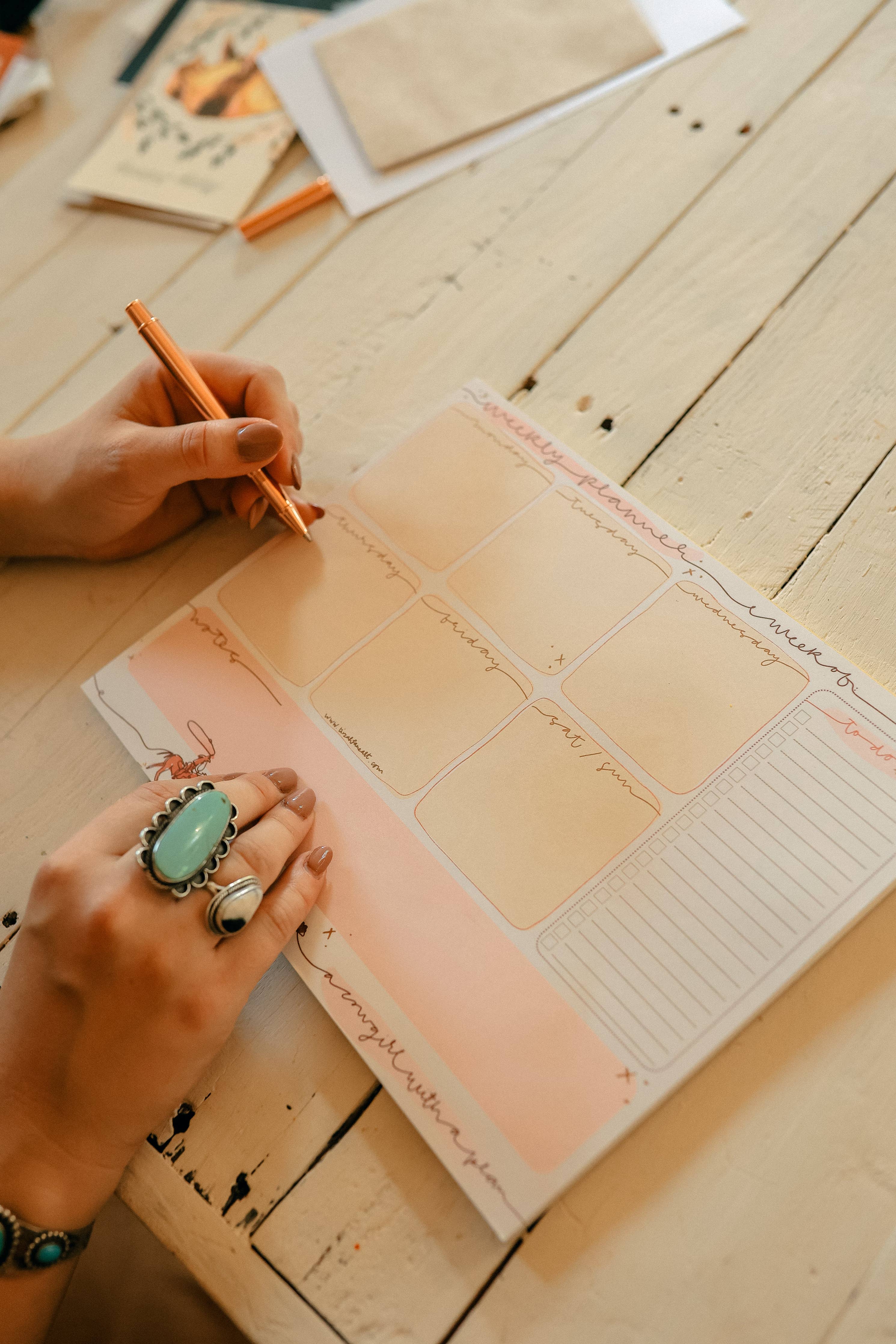 Cowgirl Desktop Weekly Planner