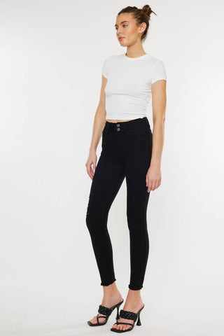 Black High Rise Skinny Jeans