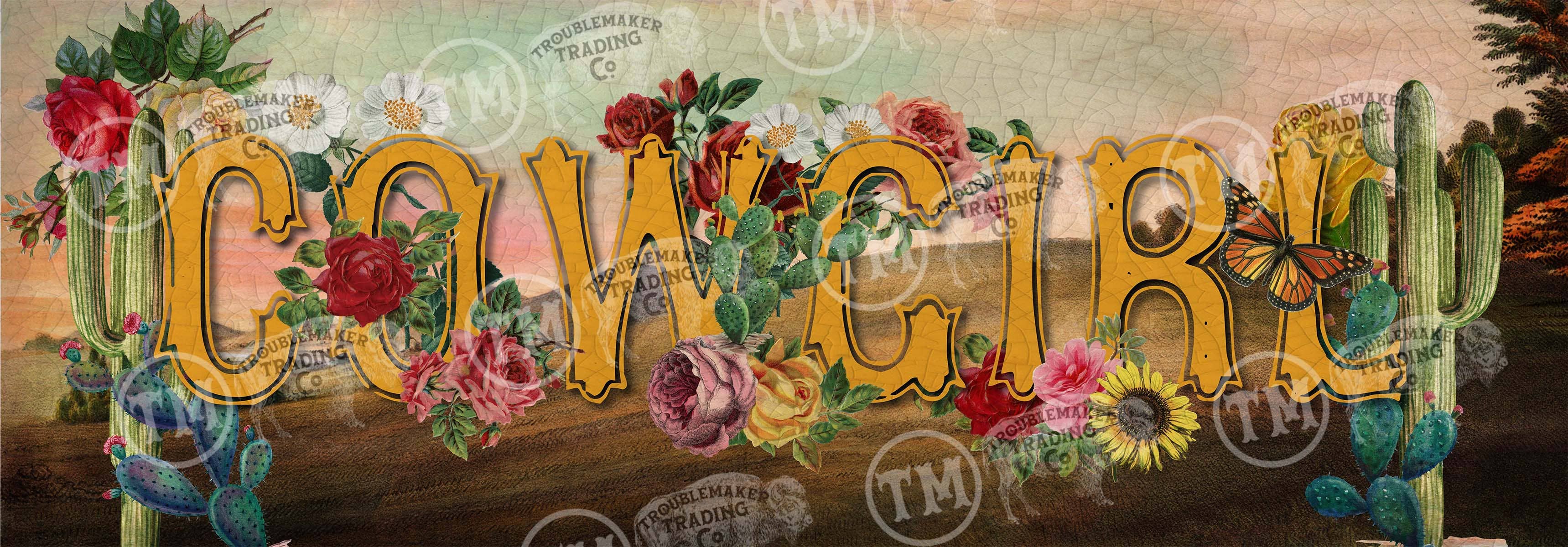 Cowgirl Rectangle Artwork