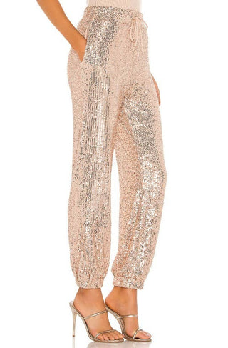 Black Sequin Jogger