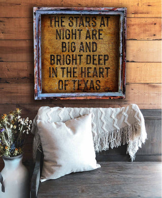 Stars at Night - With Vintage Texas Map