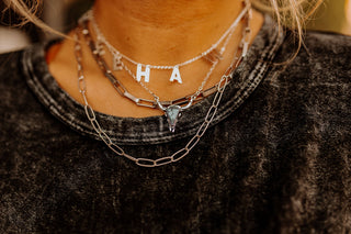 Turquoise Stone Steer Necklace