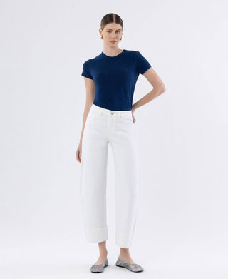 Dusty Pearl Barrel Jeans