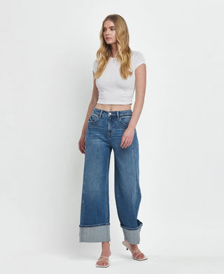 Super High Rise Cuffed Jeans