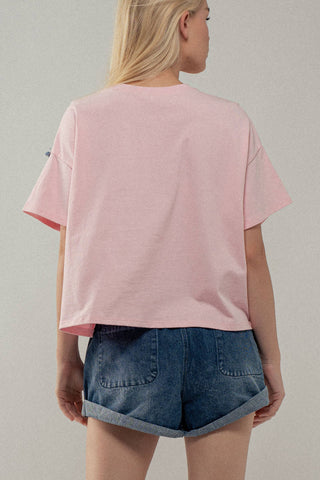 Distressed Denim Star Tee