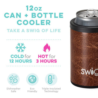 Leather Can + Bottle Cooler (12oz)