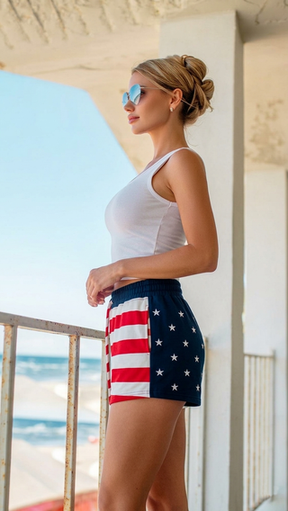 Terry Flag Shorts