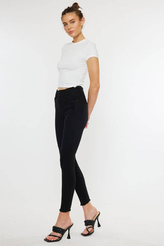 Black High Rise Skinny Jeans