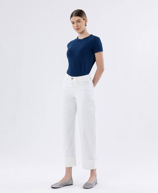 Dusty Pearl Barrel Jeans