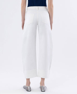 Dusty Pearl Barrel Jeans
