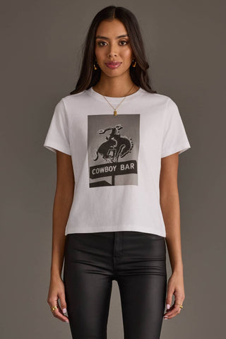 White Cowboy Bar Graphic Tee