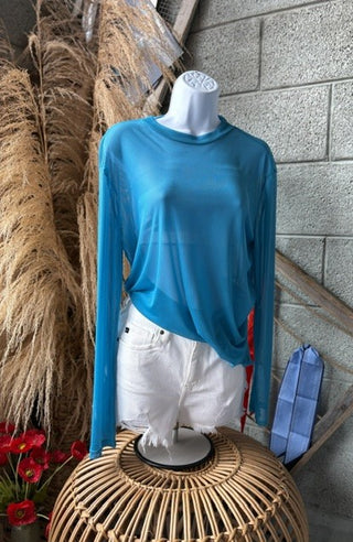 Mesh Top - Turquoise
