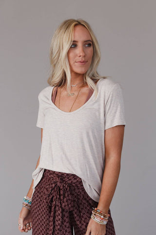 Scoop Neck Bralette Tee