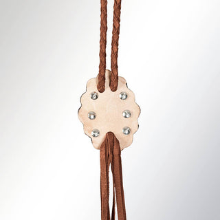Turquoise & Leather Bolo