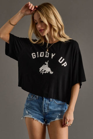 Giddy Up Cropped Tee