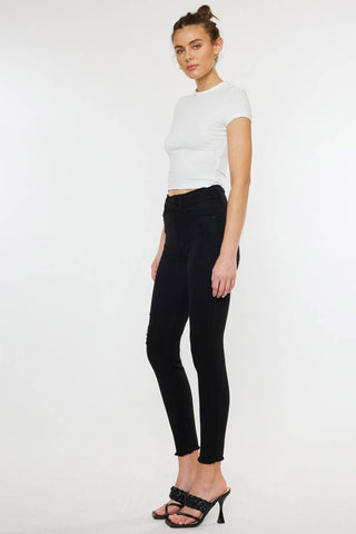 Black High Rise Skinny Jeans
