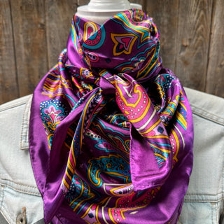 Purple Floral Wild Rag