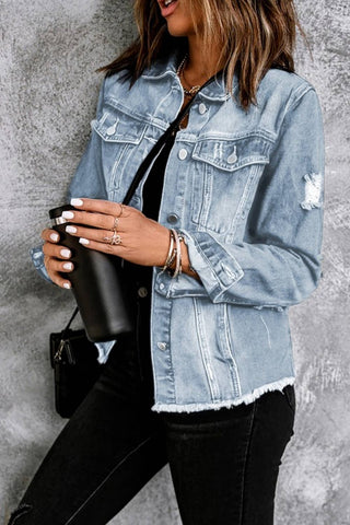 Lapel Denim Jacket