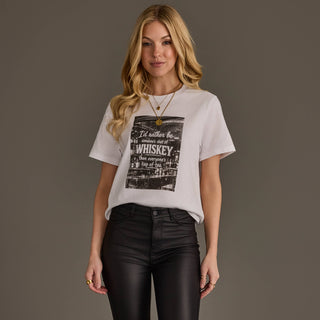 White Shot Of Whiskey Tee