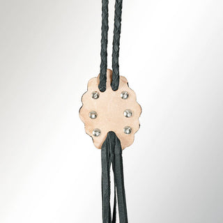 Turquoise & Leather Bolo