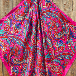 Pink Hippie Paisley Wild Rag