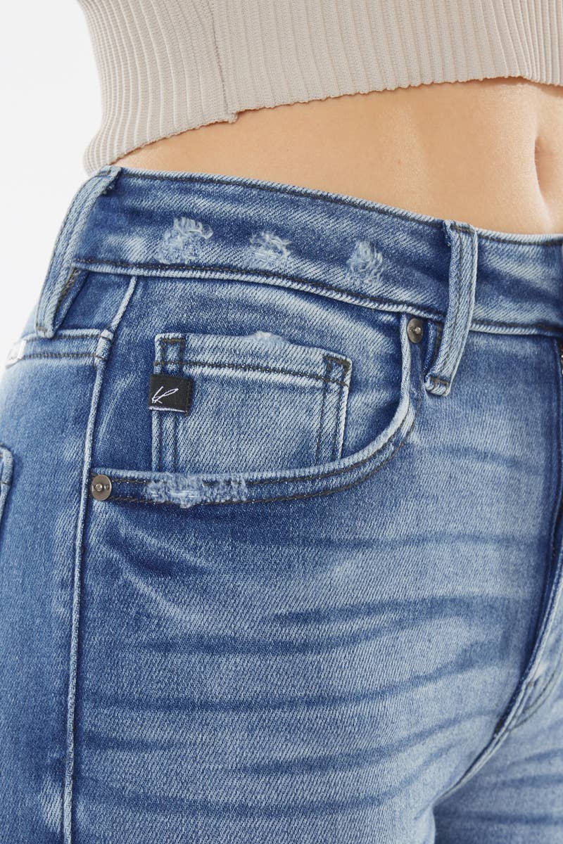 High Rise Flare Med. Wash
