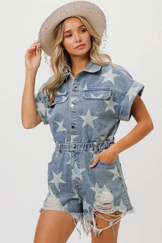 Vintage Denim Romper